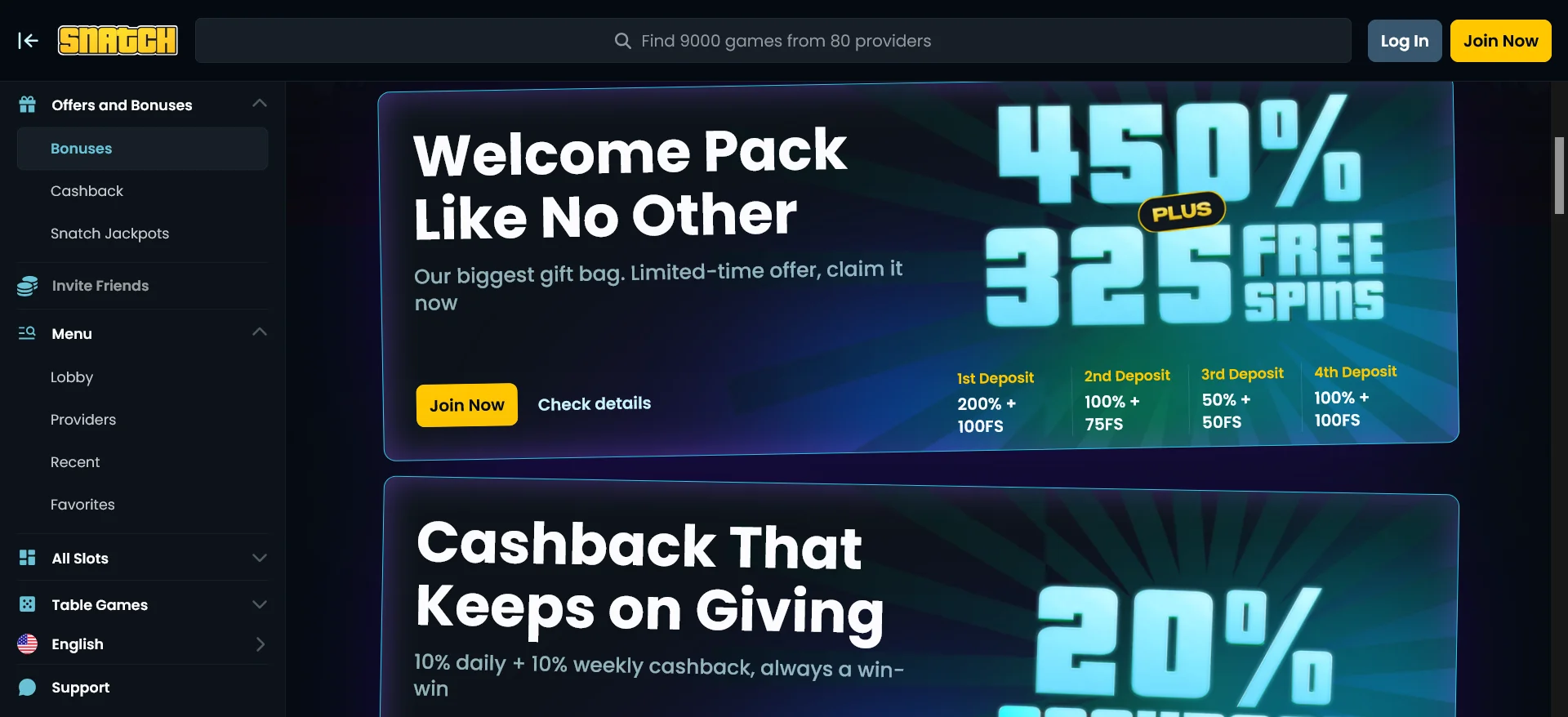 screenshot Snatch Casino